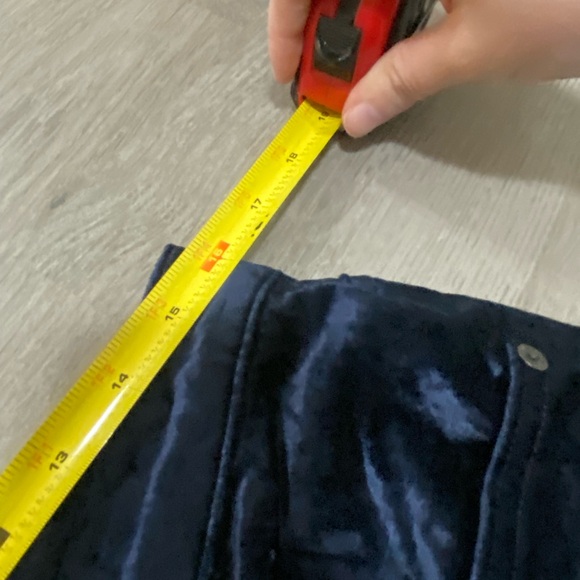 CITIZENS OF HUMANITY isola cropped boot velvet pant in navy velvet 29 - Picture 7 of 11